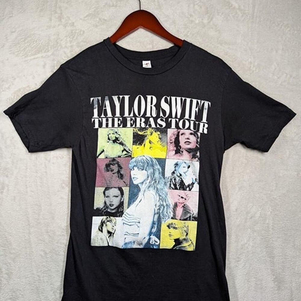 Taylor Swift The Eras Tour US Dates Black Shirt Womens Size Medium